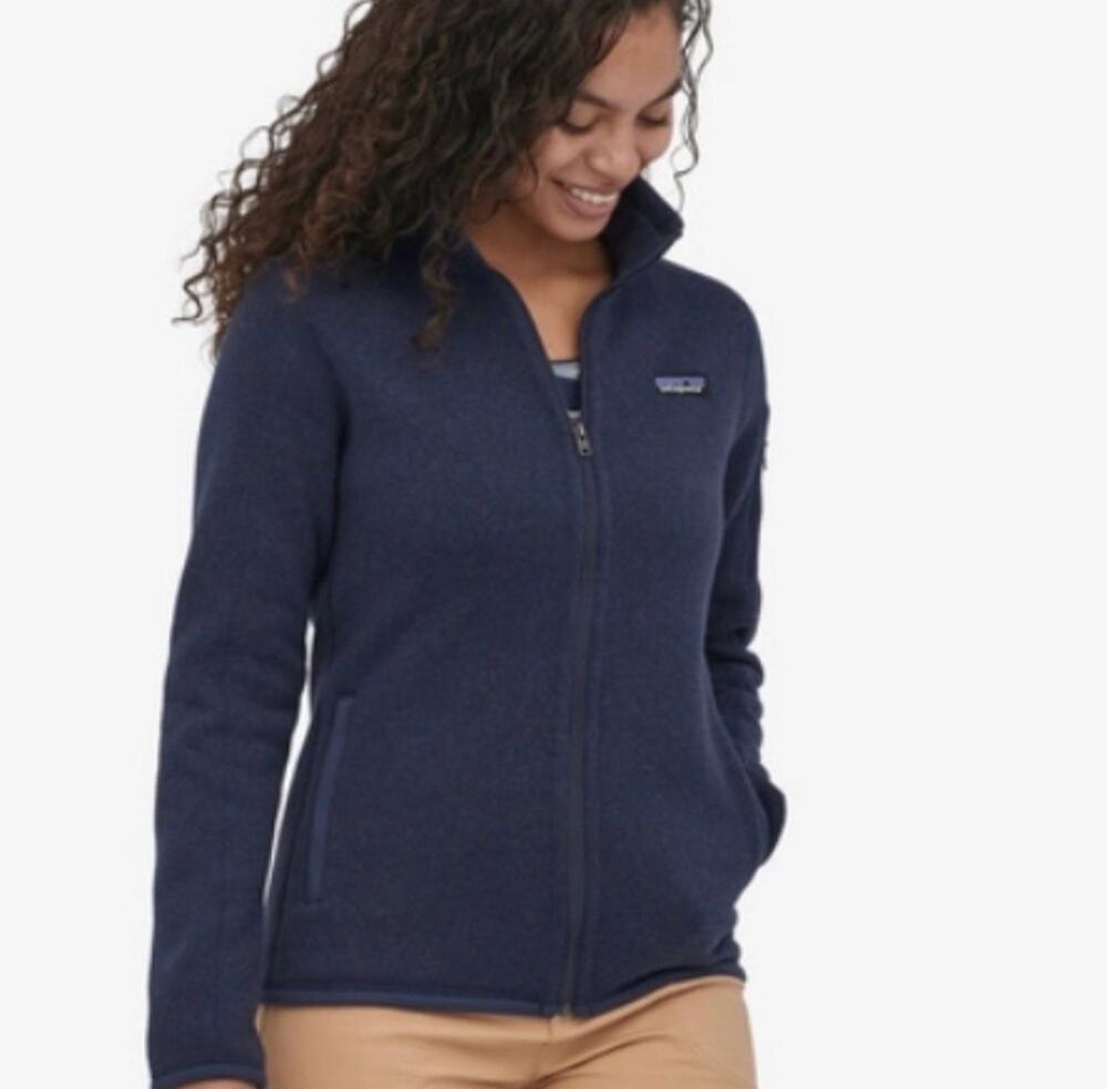 Patagonia Navy Blue Better Sweater Full Zip Jacket Women’s Large